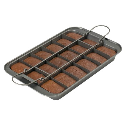 Brownie Pan with Dividers, Non Stick Coated Brownie Baking Tray,Carbon Steel Bakeware